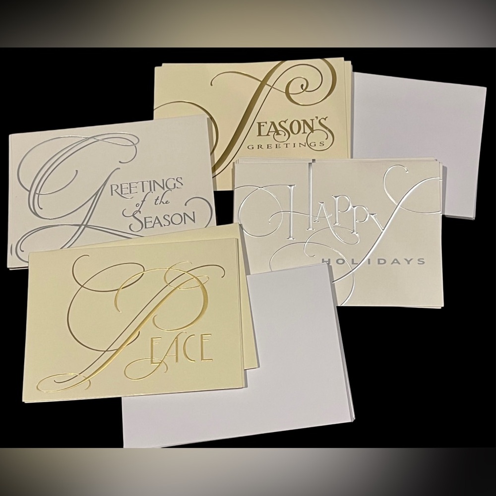 Elegant Holiday Greeting Cards Set